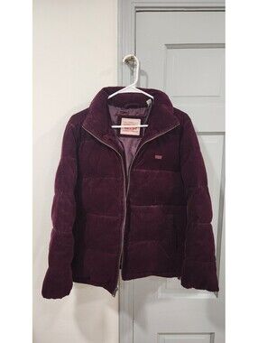 Levi's Burgundy Corduroy Puffer Jacket, Size M